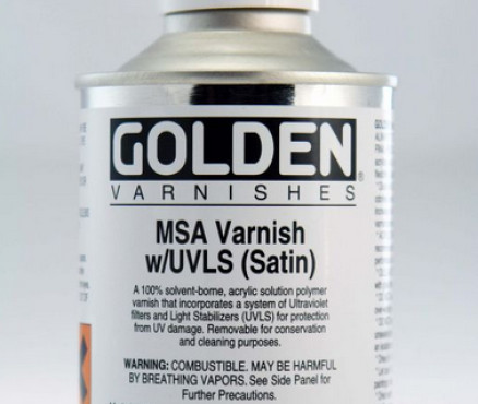 Βερνίκι νεφτιου MSA UV (Golden/Aμερικής) σατινέ/ανασυσκευασία - 200ml